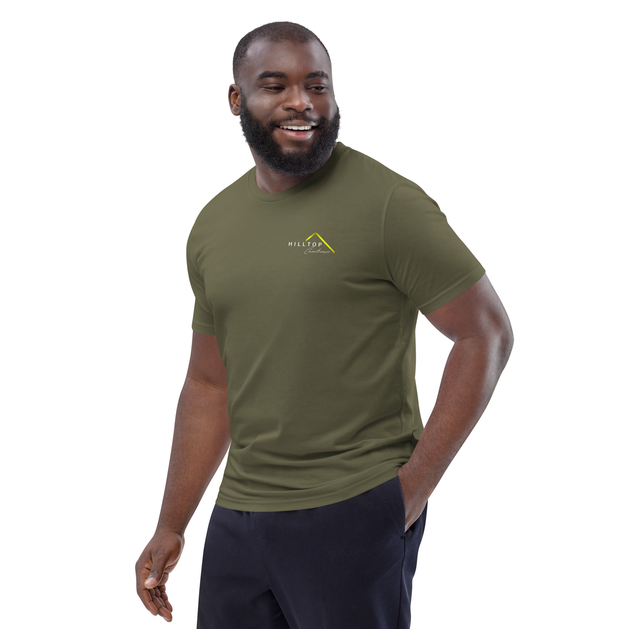 Hilltop Front and Back Logo Tee - Dark Colours - Image 34